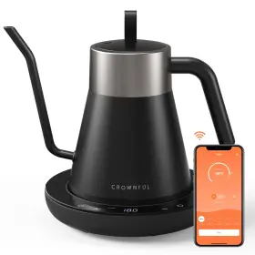 Crownful 850034138251 Smart Electric Gooseneck Kettle With 4 Variable Presets 1 Temperature Cont