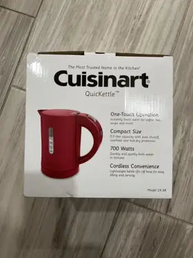 17oz-red Cuisinart Ck-5wh Ck-5r Electric Quickettle 0.5l/17oz-red