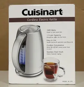 Jk-17p1 Cuisinart Perfectemp Cordless Electric Kettle Stainless Steel