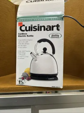 Kua-17 Cuisinart Kia-17 Stainless Steel Cordless Electric Kettle Tested. 2 Heating Disc