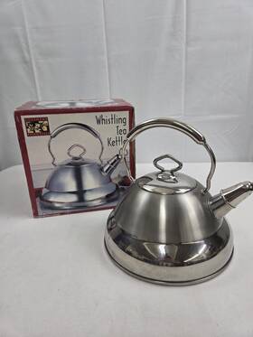 Culinary Essentials 268369 Professional Hd Stainless 2.8 Quart Whistling Tea Kettle Nib