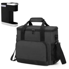 Cacr06902 Curmio Coffee Maker Carrying Bag Compatible For 12.2x5.3x11 Inches Black