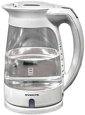 Dafi By Ruby Compass Kg82w Ovente Electric Kettle Hot Water Boiler 1.7 Liter Bpa Free Borosilicate Glass