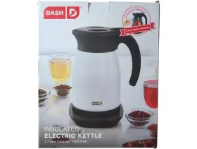 Detk300gbmw04 Dash Insulated Electric Kettle 1.7l 1500w Matte White Cool Touch Housing