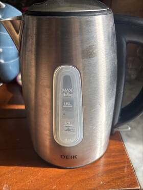 Deik Ke1402y-ul Stainless Steel Electric Kettle 1.7l Only 1500 W Fast Boiling