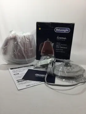 Kboc1200j-r Delonghi Kbov1200j-r Deftlonghi Icona Capitals Electric Kettle 1l - Tokyo Red