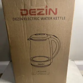 380-d3 Dezin Electric Water Kettle Clear 1.8 L New Open Box