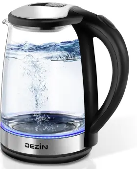 Dezin 631661401068 Electric Kettle Bpa-free 2l Water Heater Glass Tea 3