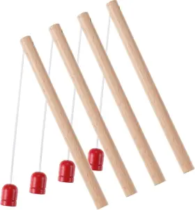 309blk Diny Home & Style 4 Pieces Wooden Magnetic Fishing Poles Magnet Rod For Magne