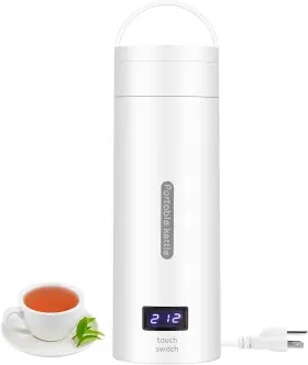 Dreamosa 744760021348 Portable Travel Electric Kettle 350ml Small Tea With 4 Temperat