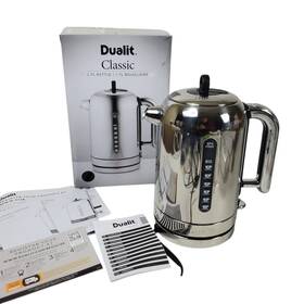 Dualit Cvjk13 Classic Polished Stainless Steel Rapid Boiling Kettle 1.7l 3kw