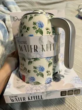 Dsskp3 Dwell Studio Electric Water Kettle 1.7 L Auto Shut-off White Blue Floral
