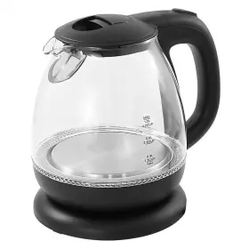 Ekt0501 Elite Cuisine 717056131830 1l Electric Glass Water Kettle Black