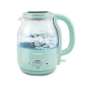 Elite Gourmet 717056128342 1.2l Adjustable Temperature Electric Glass Kettle Mint 5 Cups