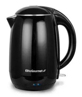 Ekt1821 Elite Gourmet 717056131182 1.8l Double Wall Insulated Cool-touch 1500w Kettle With Stainless Steel