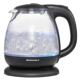 Ekt1024 Elite Gourmet 717056138761 1l Electric Glass Tea Kettle Bpa-free Hot Water Boiler With Blue Led