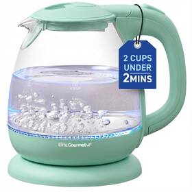 Elite Gourmet Ekt1001m 1l Glass Electric Water Kettle Bpa-free Fast Boil Auto Shut-off Boil-dry