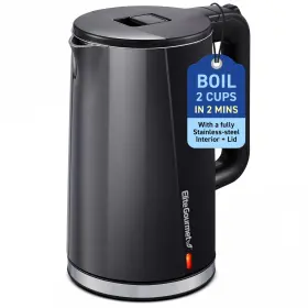 Ekt8224 Elite Gourmet 1.7l Double Wall Insulated Cool-touch Electric Kettle With Stainless St
