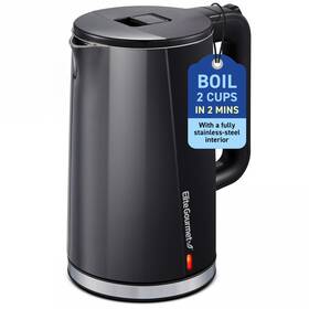 Elite Gourmet Ekt8224x 1.7l Cool-touch 1500w Fast Boil Electric Kettle Fully Stainless Steel Lid And