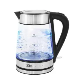 Elite Platinum 717056126744 1.7 L Stainless Steel Cordless Glass Electric Kettle