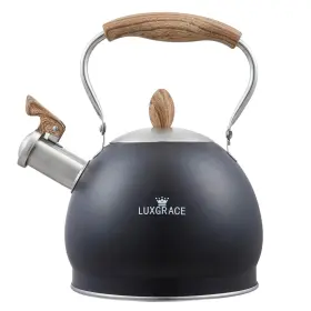 Ek004 Elitra Creative Home 2.6 Quart Stainless Steel Whistling Tea Kettle Opaque Blck 3.0