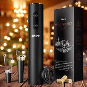 Vbgs-kb1-602301 Elktry Electric Wine Opener Bottle Battery Operated Black