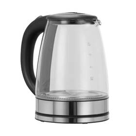 Emerald 313101059038 7.6-cup Black Glass Cordless Electric Kettle