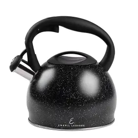 El1057-blkblk Emeril Lagasse 3.2 Quart/3 Liter Whistling Tea Kettle Stainless Steel Pot