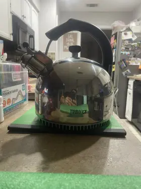 Tps8001 Eneron Turbopot Stainless Steel Whistling Tea Pot 2.5 Quart By