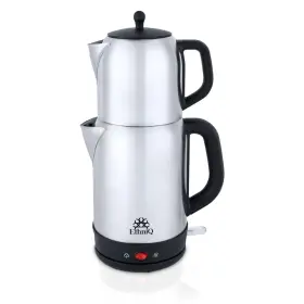 Ethniq 756014671520 Teavibe Electric Turkish Tea Maker - Stainless Steel 120v Double Pot K