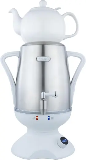 Ethniq 756014677911 Electric Samovar 4l Turkish Tea Maker With Temp Control Stainless Steel - Nib