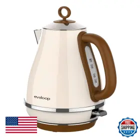 B0b9m4zwrr Evoloop 1.7l Electric Kettle Bpa Free Tea Hot Water Boiler Heater