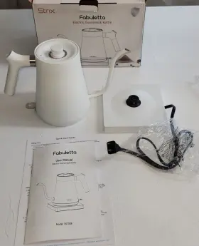 Fkt006 Fabuletta Electric Gooseneck Kettle / White 1200w For 1.05 Quart - Open Box