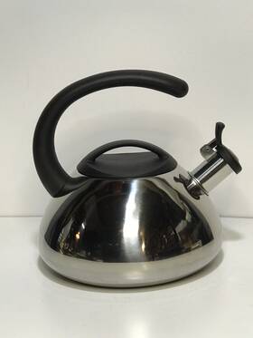 Farberware 021c Vtg Tea Kettle 2.5 Quart Stainless Steel Atomic Shape