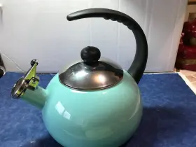 1i3m1623027i5auyug Farberware Luna Water Kettle Whistling Tea Pot Porcelain Enamel