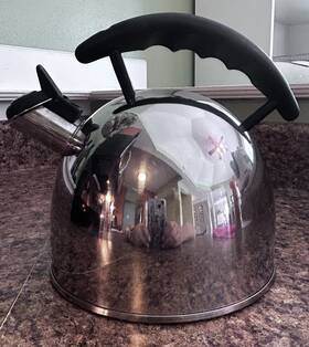 Farberware 7099 Vtg Whistling Tea Kettle Pot K7099 Stainless Steel 2 Quart See Video