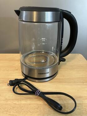 Farberware Fw12ss1000244051 Faberware 7 Cup Electric Hot Pot Stainless Steel Base Untested Parts Or Repair