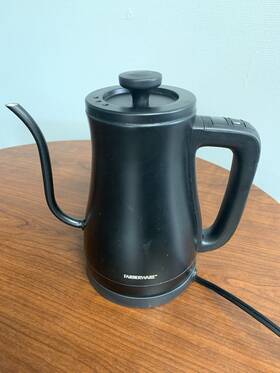 Farberware Fw54100125658 1 Liter Gooseneck Electric Kettle Stainless Steel Black