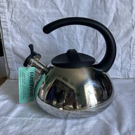 Farberware Qq23c 2.3 Quart Stainless Steel Whistling Tea Kettle New