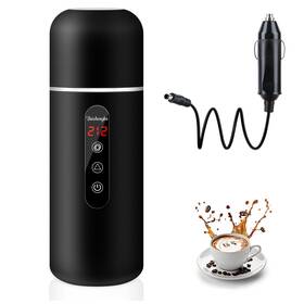 Fastspok B0dg8kn8gt 12v/24v Portable Car Kettle 420ml Stainless Steel Travel Mug For Coffee And Tea
