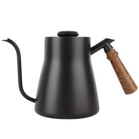 Fdit Fditezpcou89g0-02 850ml Stainless Steel Tea Kettle With Wooden Handle And Thermometer Drip