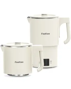 Fk-wk-600a Feekaa Travel Electric Kettle Portable Foldable 304 Stainless Steel Small