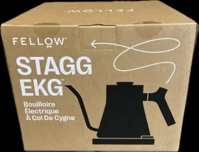 1971831 Fellow 840228810599 Ekg Electric Pour-over Kettle-matte Black 0.9 Lit Item