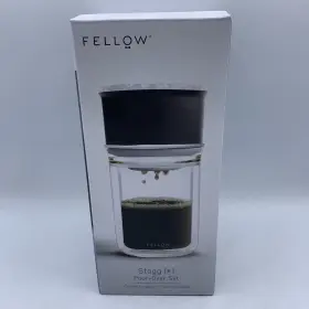 Fellow 852212007113 Stagg X Pour-over Set Coffee Dripper Tasting Glass New Open Box