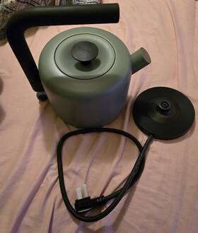 Fellow Clyde 840228805472 Electric Kettle - 1.5 Liter Capacity Modern Design Smoke Green