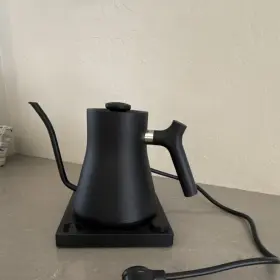 Ee01a1a1 Fellow Corded Electric Gooseneck Kettle Black Stainless Steel