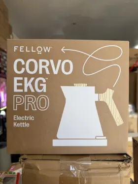Ep2caaus Fellow Corvo Ekg Pro Electric Kettle- Matte White With Maple Handle Brand New