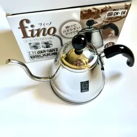 Fino 744110282849 New Stainless Steel Kettle 1l / 6-cup Capacity For Pourovers Made In Japan