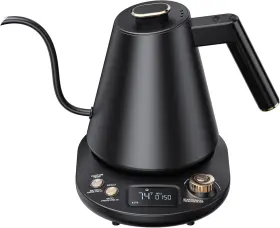 Flyeve 763932434168 Gooseneck Electric Kettle 1200w 1 F Temperature Control Lcd Dis
