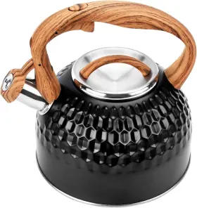 Pd-a29a-304 Foedo Whistling Teapot 2.6 Quart 304 Food Grade Stainless Steel Tea Kettleheat-resistant